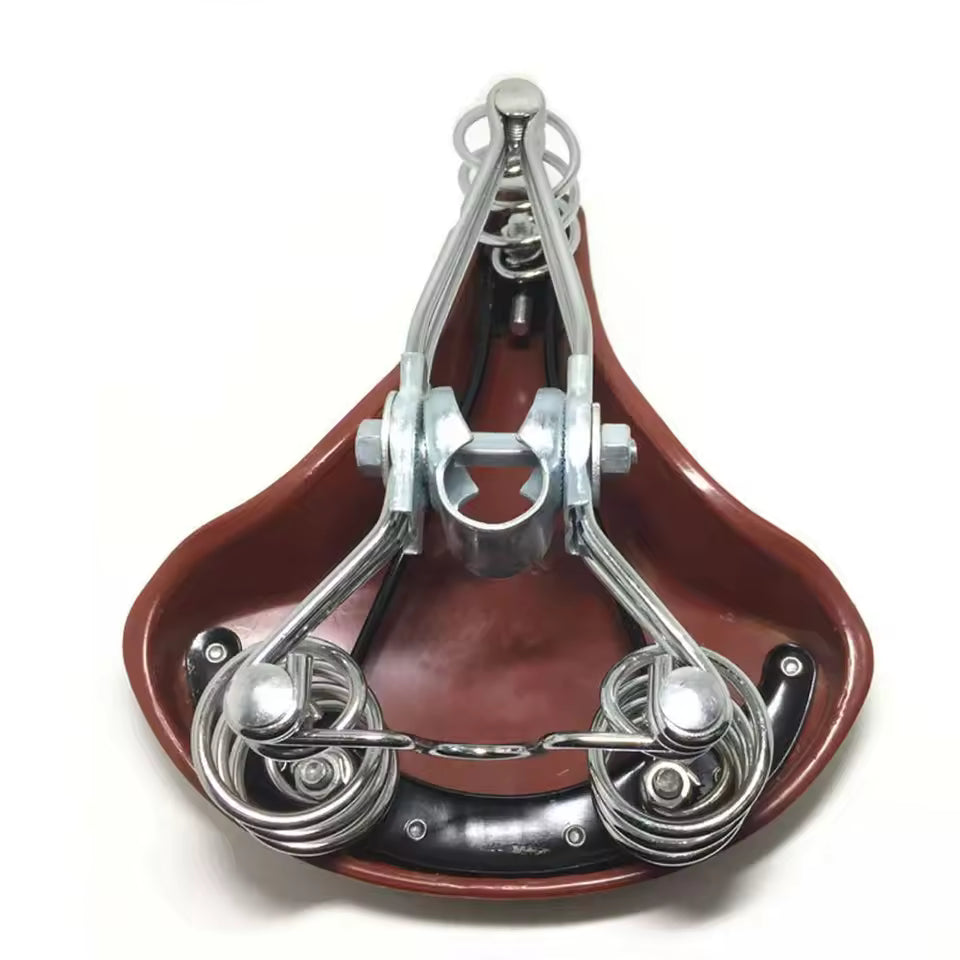 Vintage Leather Bicycle Saddle – Classic Comfort & Style