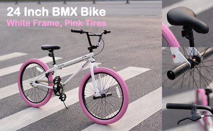 JOYSTAR Brockway Freestyle Kids BMX Bikes Kids Bicycles for 6-14 Years Old Boys Girls and Beginner-Level Riders 2 Pegs