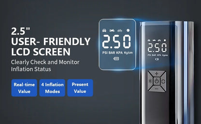 LEIBOO Wireless Air Pump 150psi Portable Electric Tire Inflator For Car Bicycle Motorcycle Mini Air Compressor Tire Air Injector