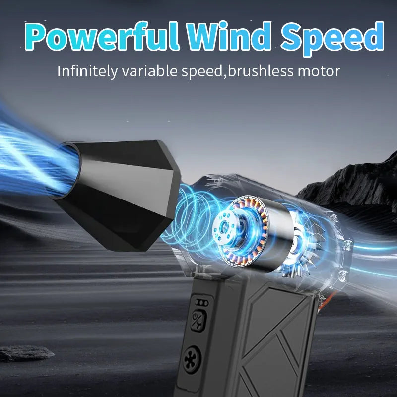 Turbo Fan Jet 130000RPM Turbo Jet Blower Brushless Vacuum Cleaner Blower For PC/Keyboard/Home/Car Cleaning Air Duster Blower