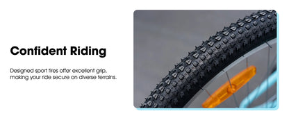 Hiland 26-inch Women's Mountain Bike, 18-Speed Shift, Mountain Bike with Front and Rear V-Brakes, Sturdy Mountain Bike for Women