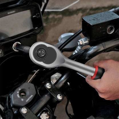 Motorsi 53PCs Car Repair Tool Kit Ratchet Torque Wrench Combo Auto Repairing Set With Bit Socket Set Metric Extension Bar