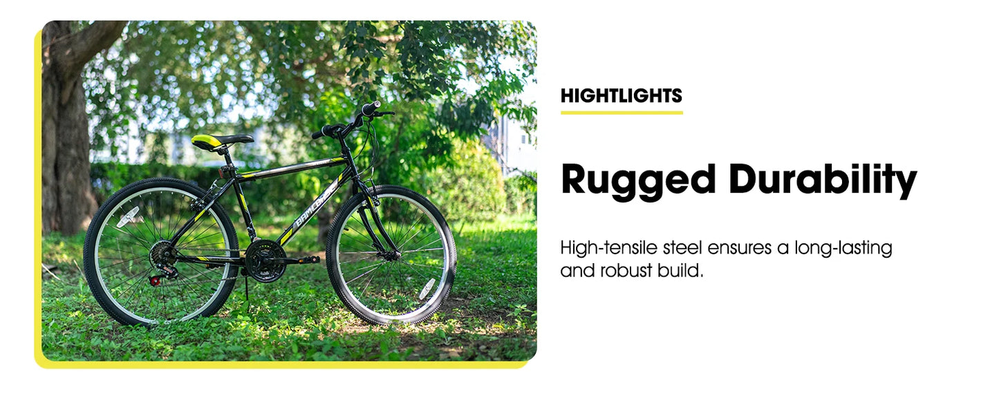 Hiland 24 26 inch Mountain Bike for Men Women, 21 Speeds High-Carbon Steel Frame, Sport Cycling MTB Bicycle for Adult