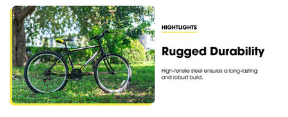 Hiland 24 26 inch Mountain Bike for Men Women, 21 Speeds High-Carbon Steel Frame, Sport Cycling MTB Bicycle for Adult