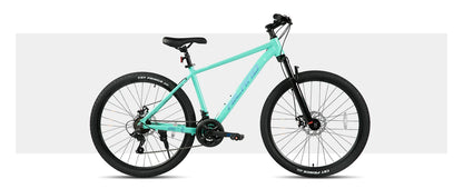 HILAND 26 inch aluminum alloy mountain bike for men and women, 21 speed bike with mechanical disc brakes, front suspension fork