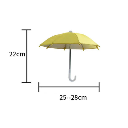 Mini Umbrella Sunshade Phone Holder Motor Bike Handlebar Rain Resistant Waterproof Motorcycle Rider Rain Resistant Universal