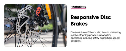 HILAND Cityrad 700C Herren Damen Student Aluminiumlegierung Pendler Stadtfahrrad, 7-Gang, mit Schutzblechen, Gepäckträger