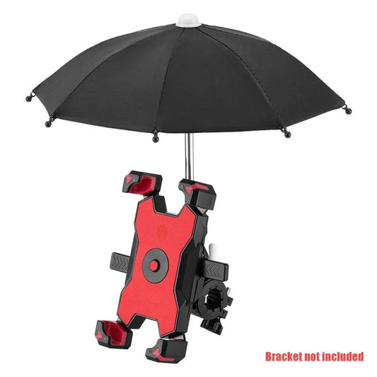 Mini Umbrella Sunshade Phone Holder Motor Bike Handlebar Rain Resistant Waterproof Motorcycle Rider Rain Resistant Universal