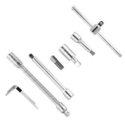 Motorsi 46Pcs Motorcycle Drive Ratchet Socket Wrench Spanner Screwdriver Set Bicycle Maintenance Tools For Bicycle & Auto Repair