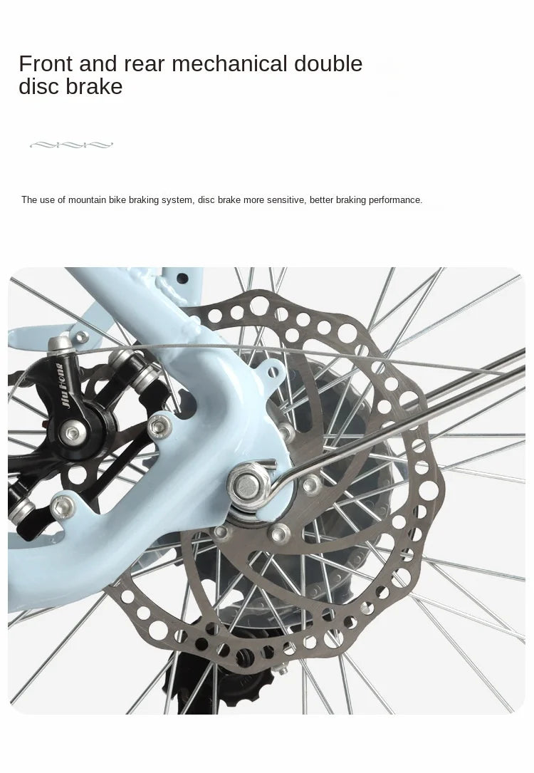 Cooya Retro City Bike 26 Inch Adult Male Female Commuter Disc Brake Variable Speed Lightweight Bike High Carbon Steel Frame 2024