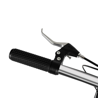 White Folding Bike Foldable City Bike Adult 20 Commute Bicycle 6Speed Gears