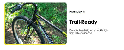 Hiland 24 26 inch Mountain Bike for Men Women, 21 Speeds High-Carbon Steel Frame, Sport Cycling MTB Bicycle for Adult