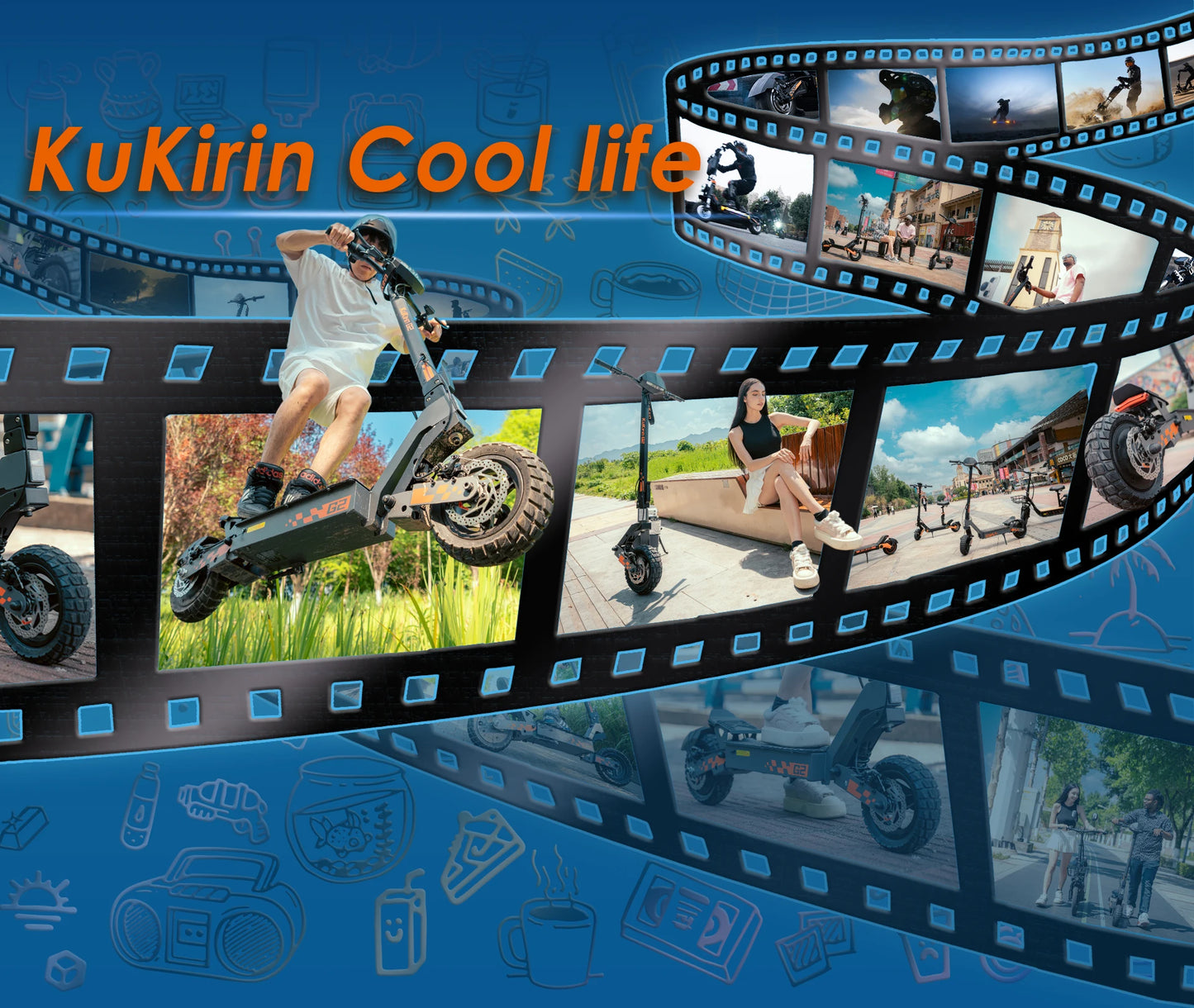 KuKirin G2 Adult Electric Scooter 48V 15Ah Battery Foldable Electric Scooter 500W Motor 10 Inch Tires City Electric Scooter