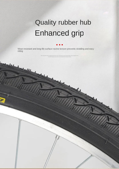 Cooya Adult Bike Women's Commuter Bike 26inch Lightweight Retro College Student Campus Bike Commuting Bike Inflatable Black Tire