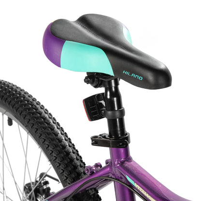 HILAND 26 27.5Inch Mountain Bike for Women Girl, 21 Speed with Suspension Fork, Aluminum Frame MTB, Adult Ladies Bike