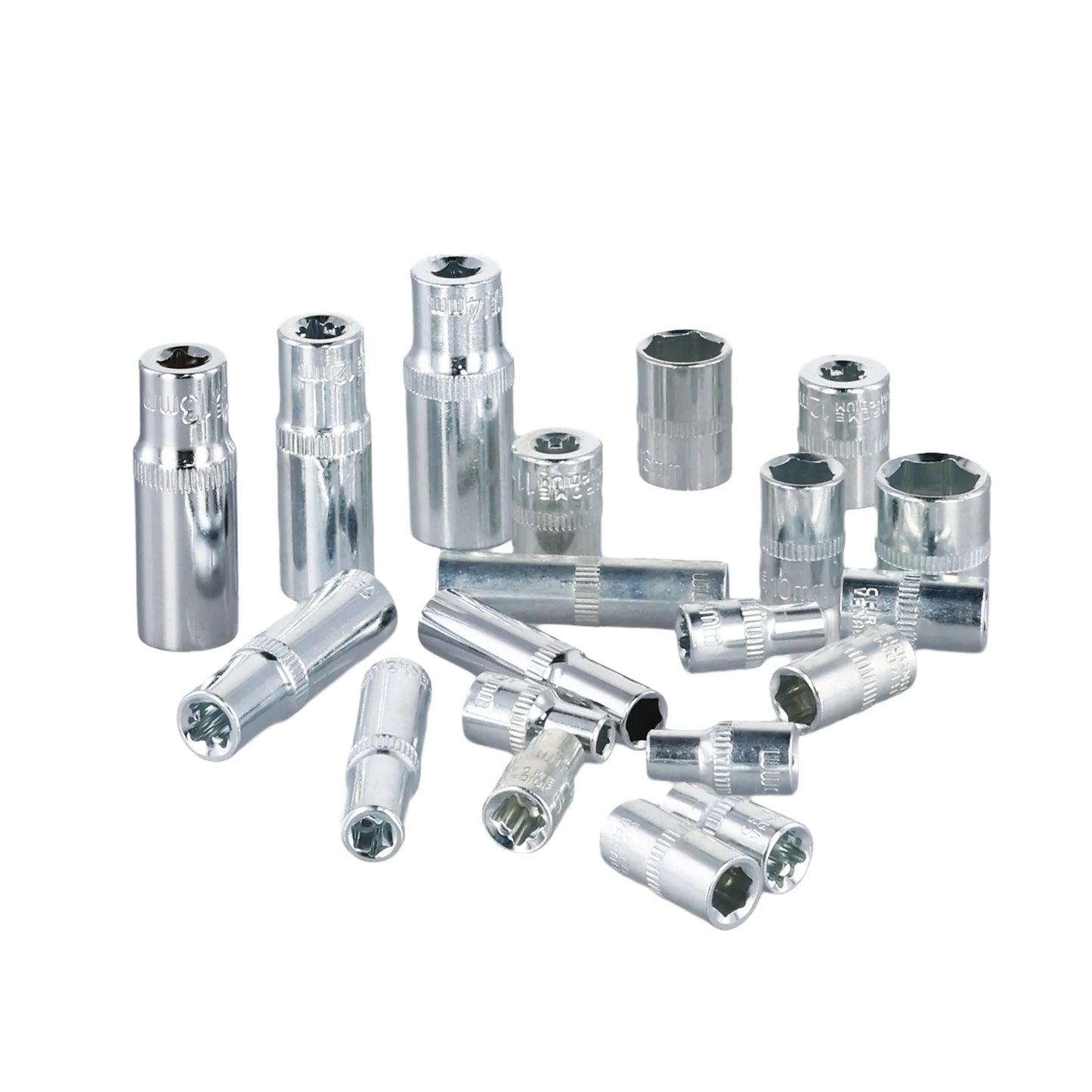 53Pcs Ratchet Wrench Toolbox 1/4 Inch Drive Socket Set Car Repair Hardware Tool Kit Screwdriver Combination Auto Repair Tool