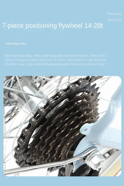 Cooya Retro City Bike 26 Inch Adult Male Female Commuter Disc Brake Variable Speed Lightweight Bike High Carbon Steel Frame 2024