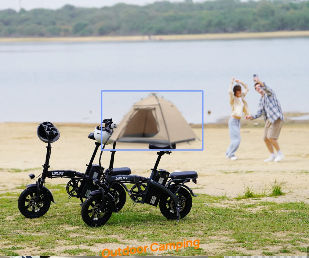 Folding E-bike 350W Brushless Motor 48V7.8AH Lithium Battery Electric Bicycle High Carbon Steel Frame 14 Inch Tire Electric Bike
