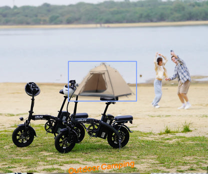 Folding E-bike 350W Brushless Motor 48V7.8AH Lithium Battery Electric Bicycle High Carbon Steel Frame 14 Inch Tire Electric Bike