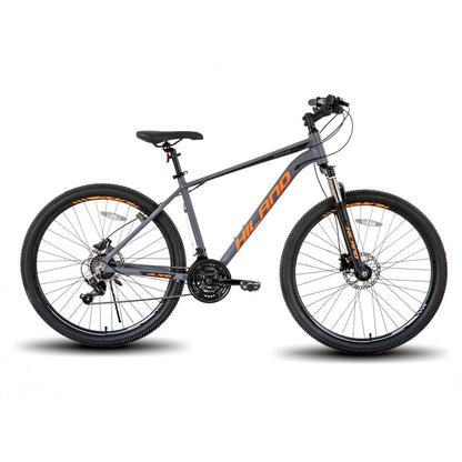 Hiland Aluminum Mountain Bike 21 Speeds, Hydraulic Disc-Brakes, Lock-Out Suspension Fork, 27.5 inch Wheel, Bike for Men Mens