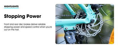 HILAND 26 inch aluminum alloy mountain bike for men and women, 21 speed bike with mechanical disc brakes, front suspension fork