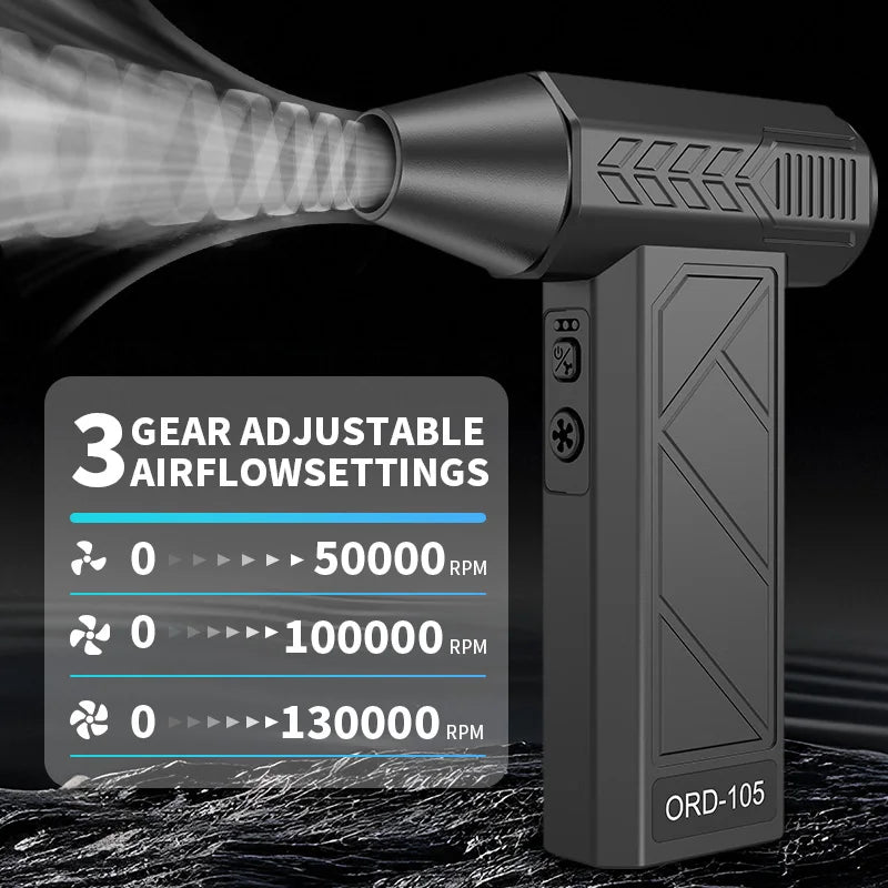 Turbo Fan Jet 130000RPM Turbo Jet Blower Brushless Vacuum Cleaner Blower For PC/Keyboard/Home/Car Cleaning Air Duster Blower