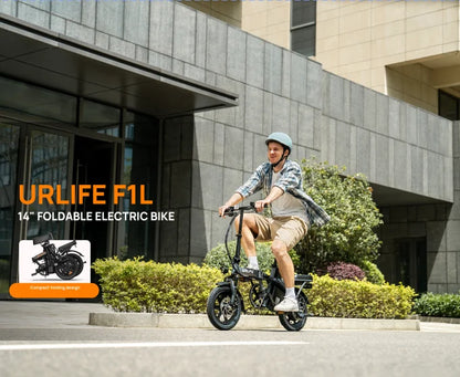 Folding E-bike 350W Brushless Motor 48V7.8AH Lithium Battery Electric Bicycle High Carbon Steel Frame 14 Inch Tire Electric Bike