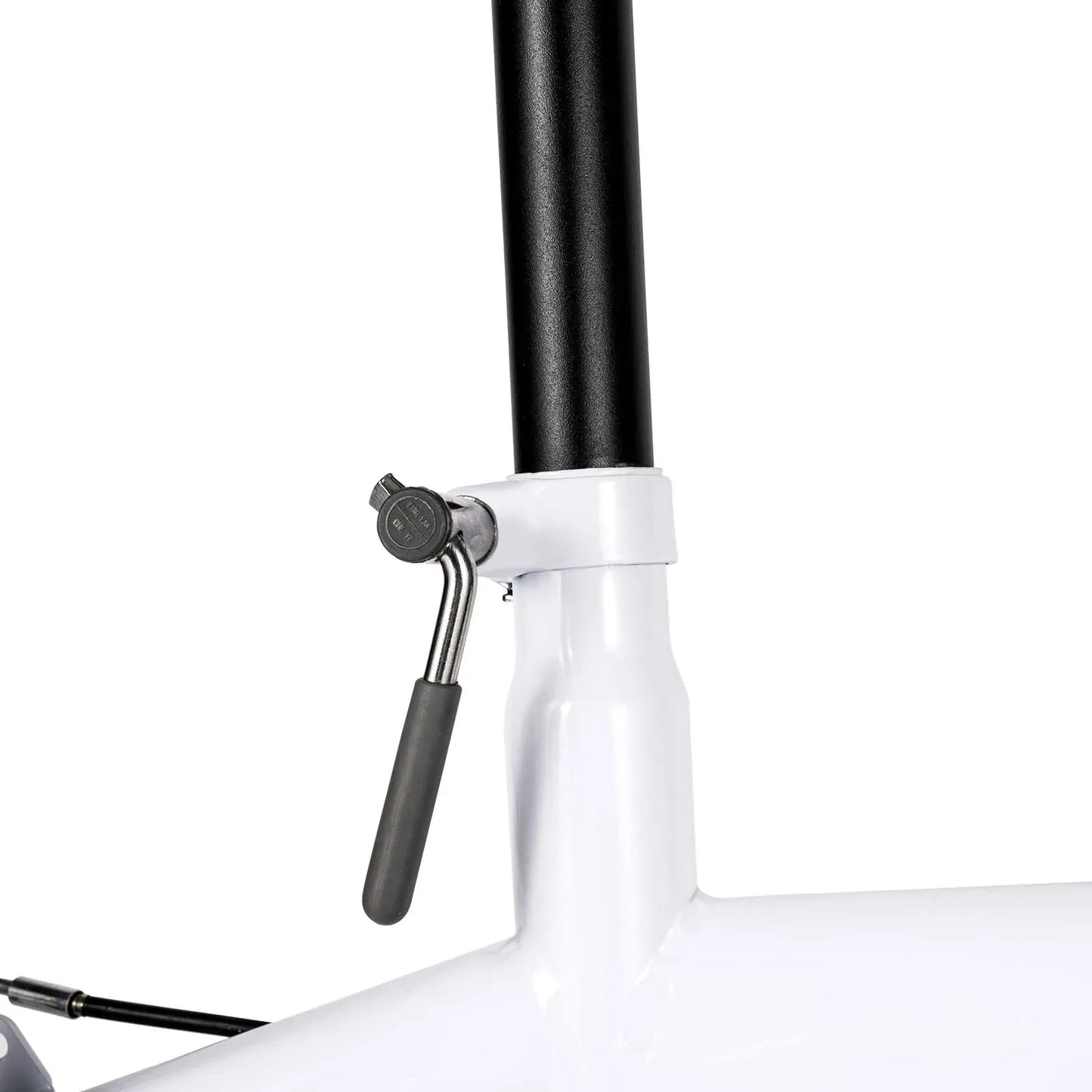 White Folding Bike Foldable City Bike Adult 20 Commute Bicycle 6Speed Gears