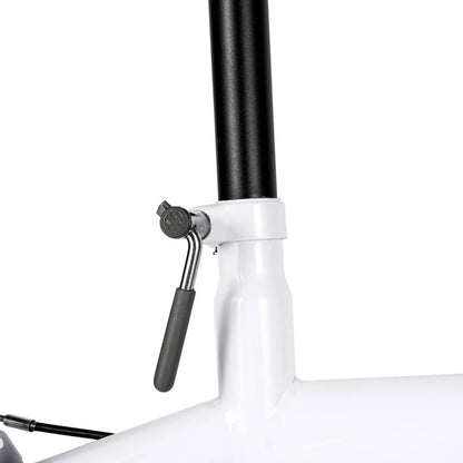 White Folding Bike Foldable City Bike Adult 20 Commute Bicycle 6Speed Gears