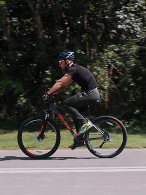 Hiland Aluminum Mountain Bike 21 Speeds, Hydraulic Disc-Brakes, Lock-Out Suspension Fork, 27.5 inch Wheel, Bike for Men Mens